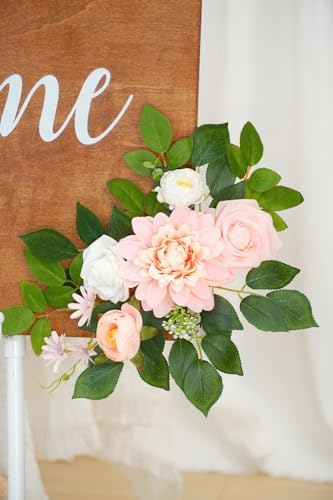 Blush Artificial Flower Garland for Wedding Decor