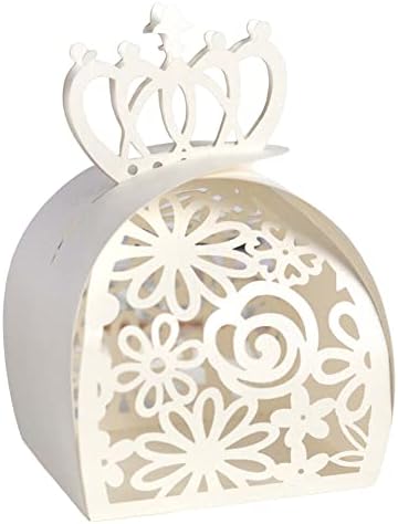 EUBUY Crown Shaped Wedding Favor Candy Boxes