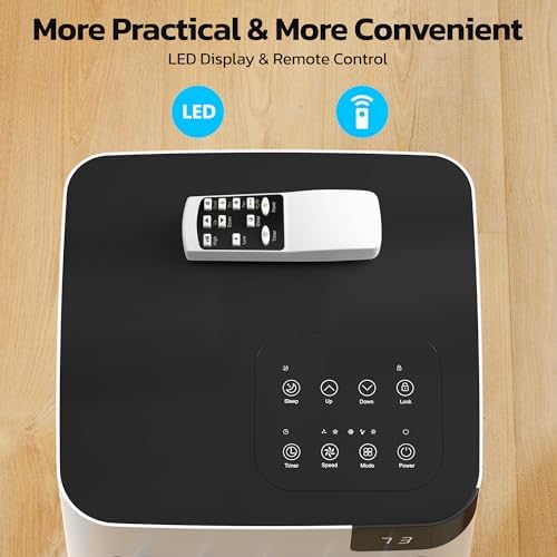 ZAFRO 8000 BTU Portable AC with 4 Modes and Remote Control