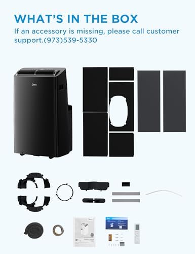 Midea Duo 14000 BTU High Efficiency Inverter Portable AC with Alexa Compatibility