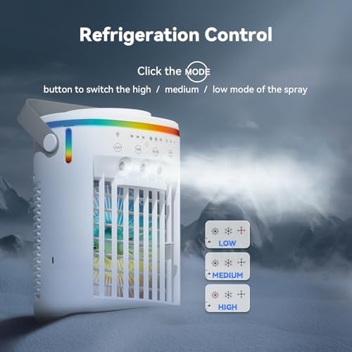 Portable Air Conditioner with 4 in 1 Functionality and Remote Control