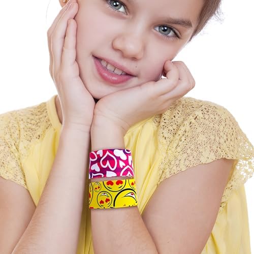 Giraffe Manufacturing 50-Pack Slap Bracelets for Kids
