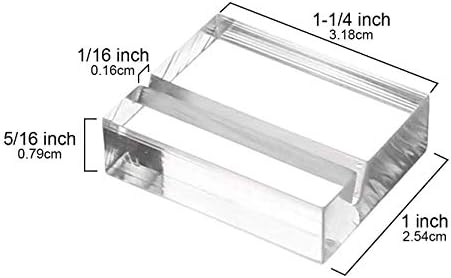 OnFireGuy 24pcs Acrylic Place Card Holders Display Stands