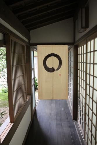 Japanese Curtain Noren Tapestry Curtains for Doorway with Clips Matcha