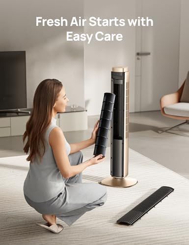 Dreo Tower Fan for Bedroom with 40ft Airflow and 12 Speeds