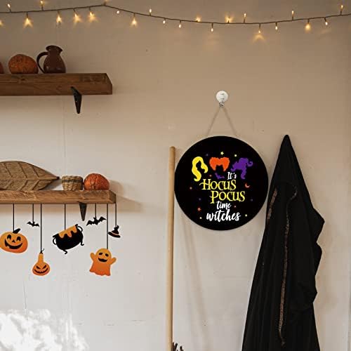 Halloween Hocus Pocus Door Sign Witches Welcome Decor