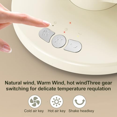 ZPSHYD Space Heater 1200W PTC Ceramic Desk Warmer with Auto Shaking Head