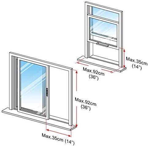 HOOMEE Airlock Window Seal for Portable AC 14x36 Inch