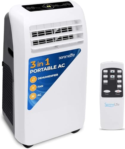 SereneLife Portable AC with Dehumidifier 10000 BTU