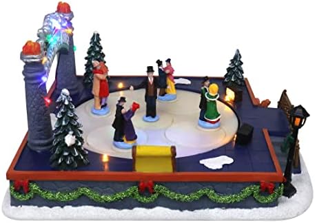 Animated Christmas Village Ballroom Dance Figure