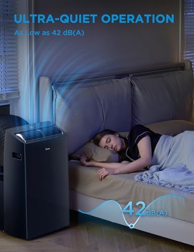 Midea Duo 14000 BTU High Efficiency Inverter Portable AC with Alexa Compatibility