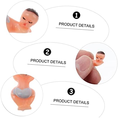 50Pcs Mini Plastic Dolls for Shower Decorations 1
