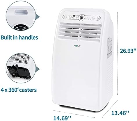 Uhome 2024 New Portable Air Conditioner 8000 BTU White