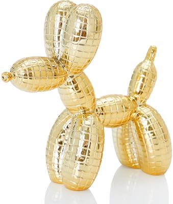 Disco Gold Dog Statue Decor 5 Inch Fun Paperweight