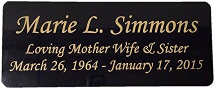 Brass Black and Gold Engraved Name Plate 45x15 Inches