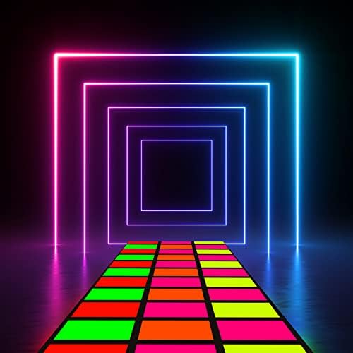 Mixweer Neon Dance Floor 118x39 Inch Party Decor
