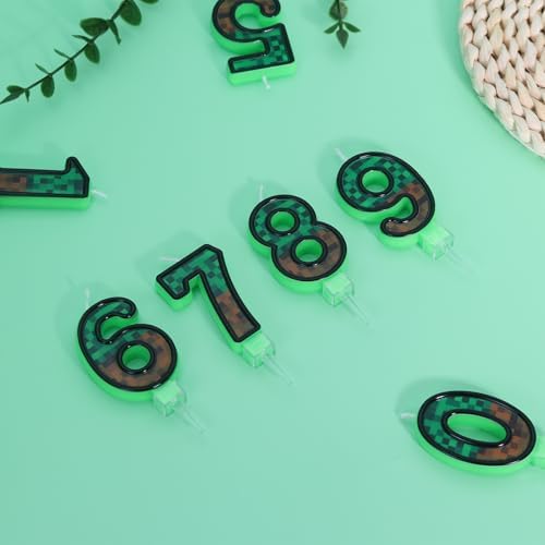 TNT Themed Birthday Candles Number 8 for Kids
