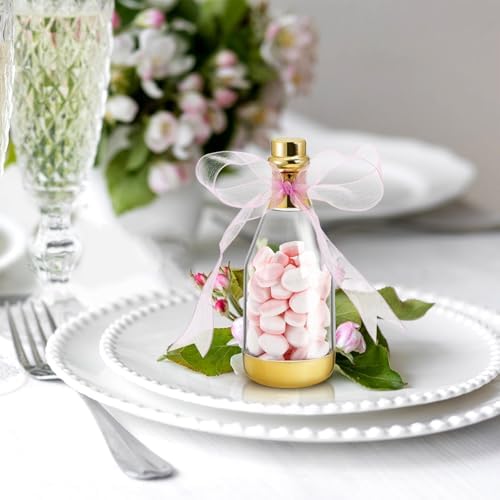 Frcctre 48 Pack Golden Mini Champagne Bottles for Parties