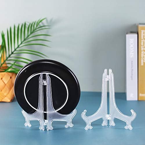 Artliving 7 Inch Clear Plastic Easels 24 Pack