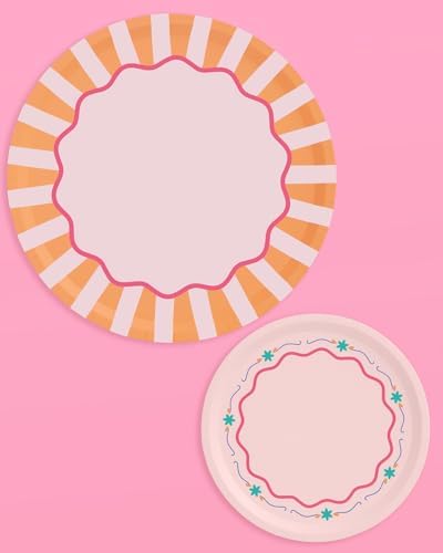 XO Fetti Italian Summer Paper Plates - 32 Pack 1