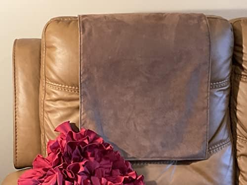 New Brown Microfiber Headrest Cover for Furniture