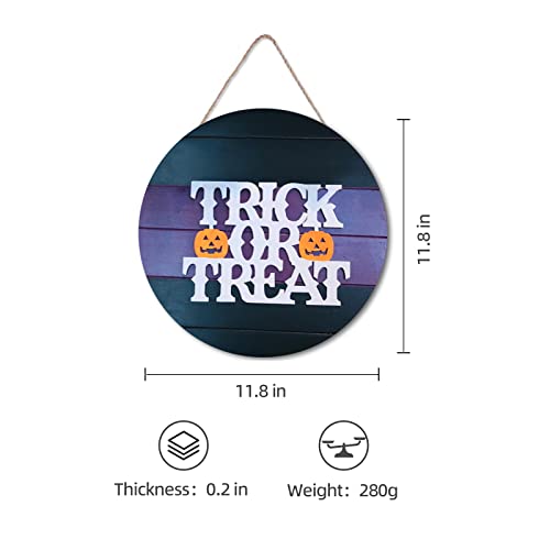 Halloween Wooden Door Hanging Sign 12 Inch Decor