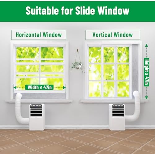 Forestchill Adjustable Window Vent Kit with Insulation Foam Panels
