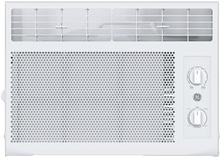 GE 5000 BTU White Window Air Conditioner Unit for Small Rooms
