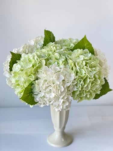 YalzoneMet Artificial Hydrangea Flowers 4 Pcs Set