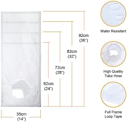 Adjustable Sliding Window Seal with Extension Tube for Portable AC