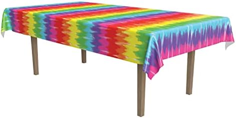 Beistle Vibrant Tie-Dyed Table Cover