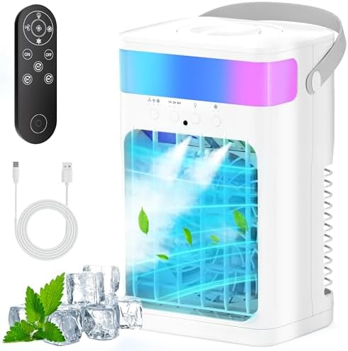 Fioge Portable Air Conditioner with 3 Speeds 3 Modes