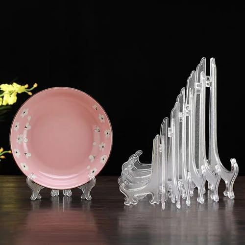 4 Pack 12 Inch Clear Plastic Easels for Display