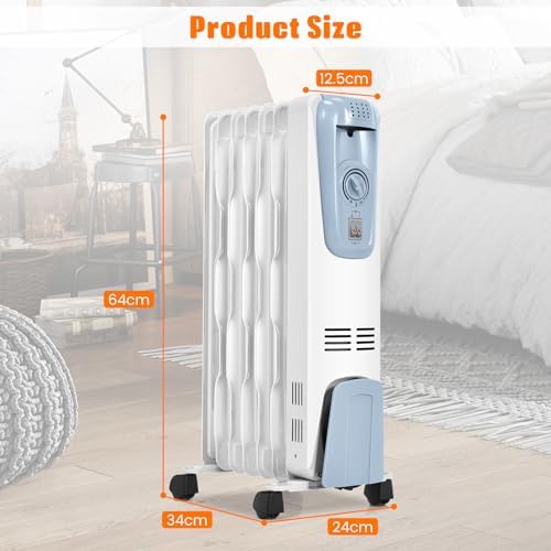 Happygrill 1500W Oil Heater for Living Room
