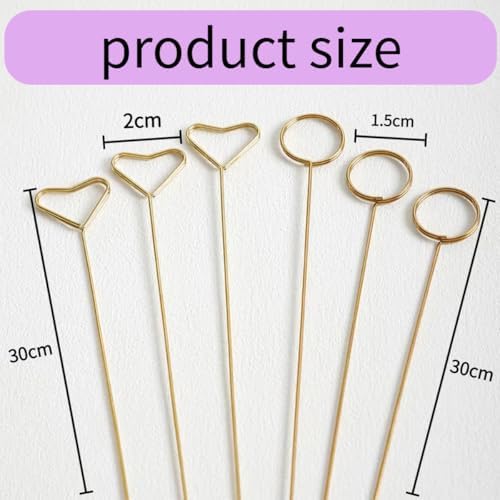 40Pcs Metal Floral Card Holder Picks for Centerpieces 1