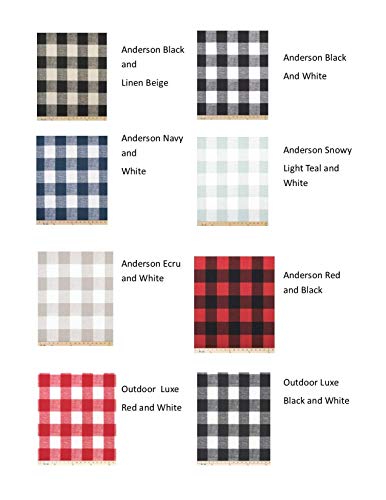 Custom Plaid Chair Slipcover in Buffalo Checkered Design