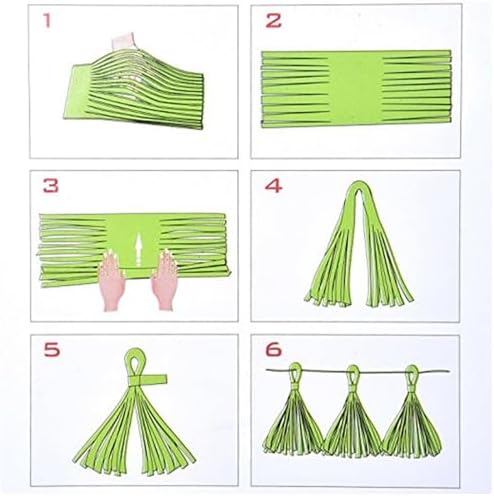 AIM GGKK White and Silver Tassel Garland DIY Kit 20PCS