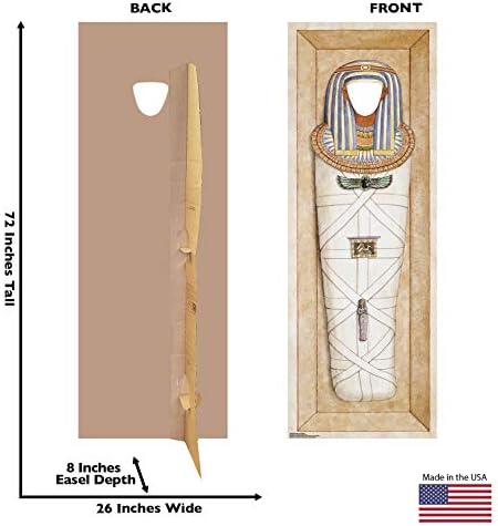 Cardboard People Mummified Pharaoh Life Size Cutout Stand-in 1