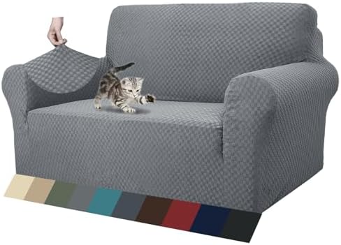 ZNSAYOTX 1 Piece Jacquard Couch Cover for 2 Cushion Loveseat 1