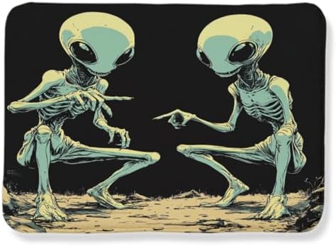 Alien Rug with Humorous Alien Accusation Design 24x36 Inch Area Rug