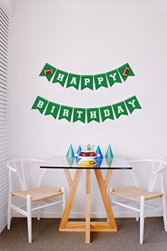 Football Birthday Banner - Happy Bday Party Decoration
