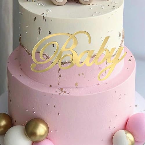 Gold Baby Shower Cake Topper Inserts 10 Pieces 1