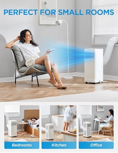 Midea MAP05S1AWT-A 8500 BTU Smart Portable Air Conditioner with White Finish