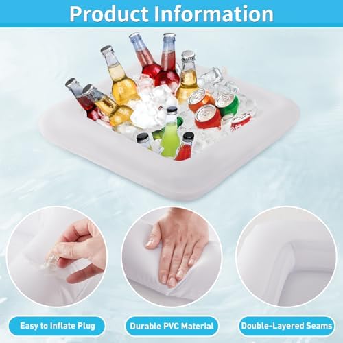 PIAMIG Inflatable Serving Bar 24x24 White 2 PCS
