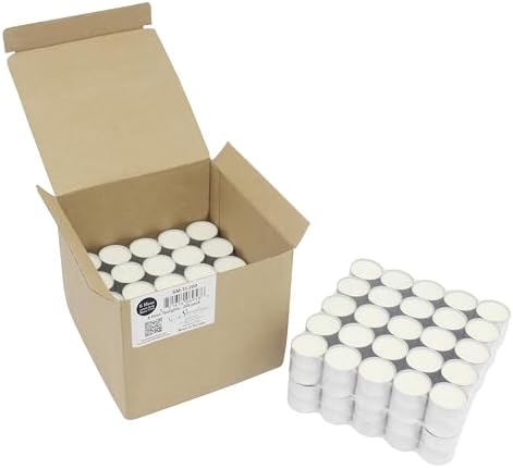 Stonebriar Unscented White Tea Light Candles 200 Count