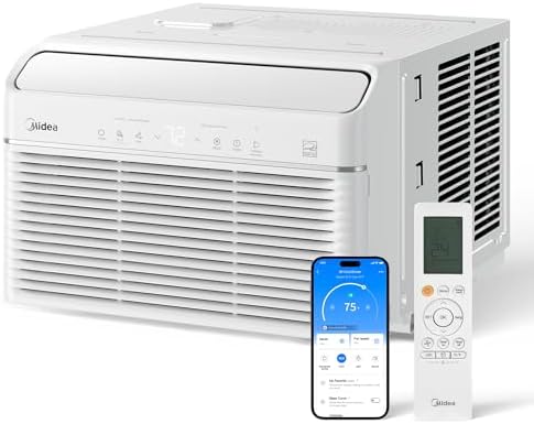 Midea 12000 BTU Smart Inverter Window AC with Heat and Dehumidifier