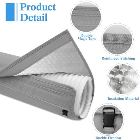LUCKIPLUS Portable AC Hose Insulation Sleeve 3-Layer