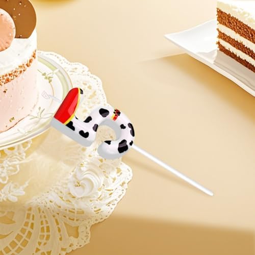 Candsun Dog Paw Birthday Candles Number 5 Red
