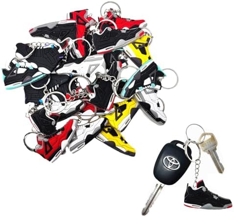 TSY TOOL 20 Pcs Retro Mini Sneaker Keychain Set