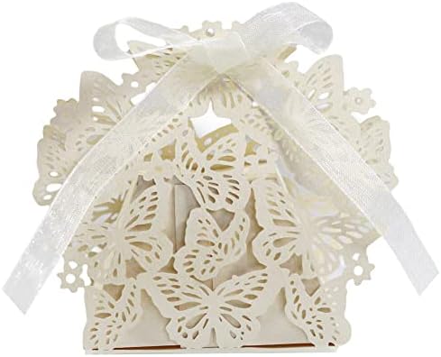 EUBUY 50pcs Butterfly Candy Boxes for Party Favors